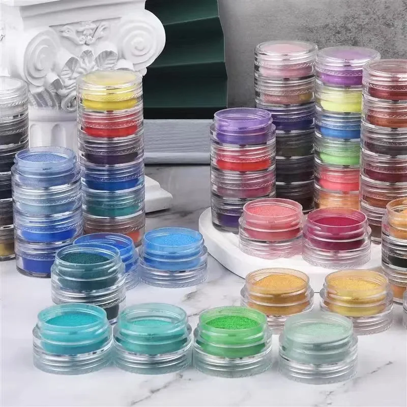 Resin Glitter Pack - 6 stuks Aurora parelmoer glitter epoxyhars